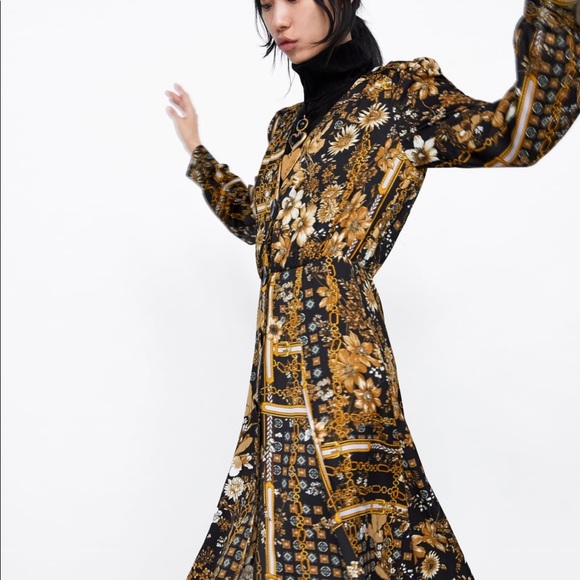 Classic Zara Floral Print Dress - Picture 1 of 11